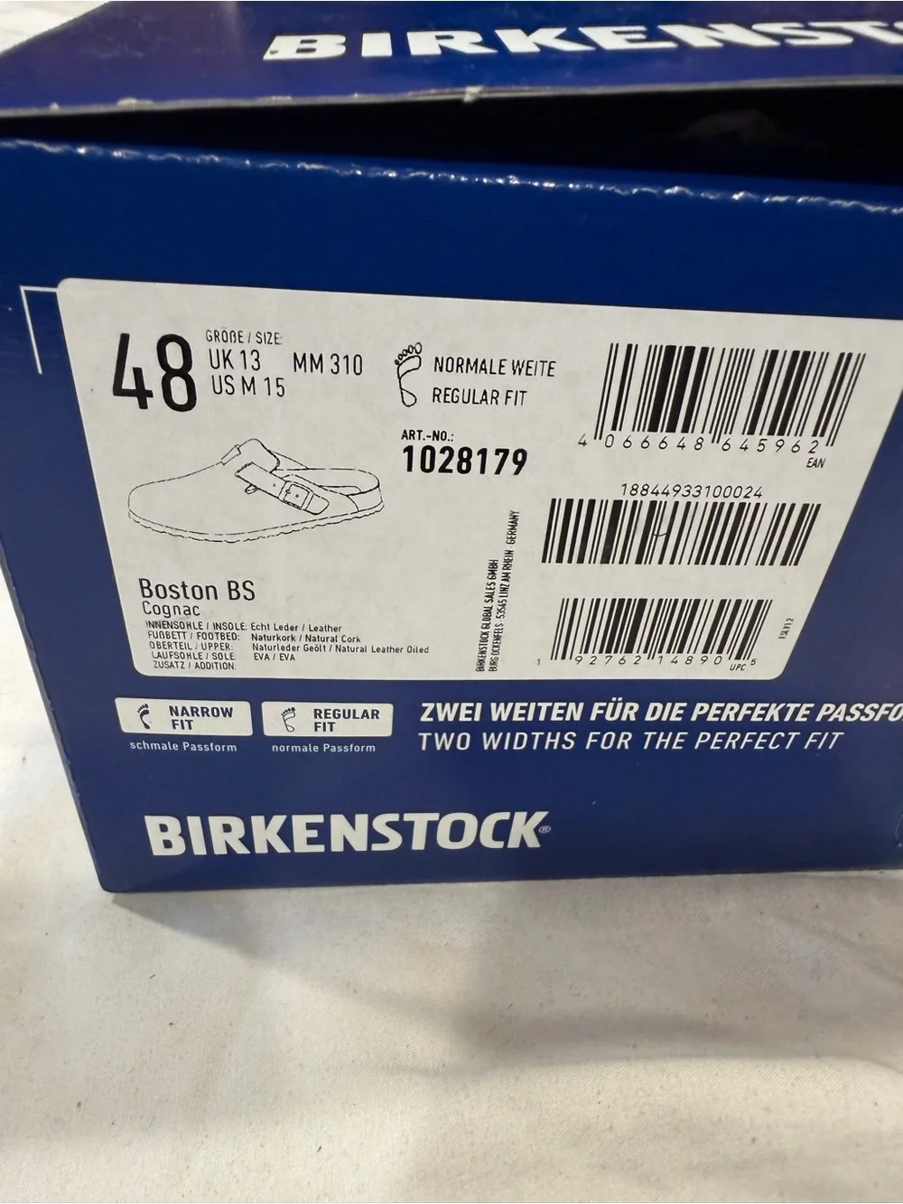 Birkenstock Congnac Leather Slip-On Clog with Buckle (48)